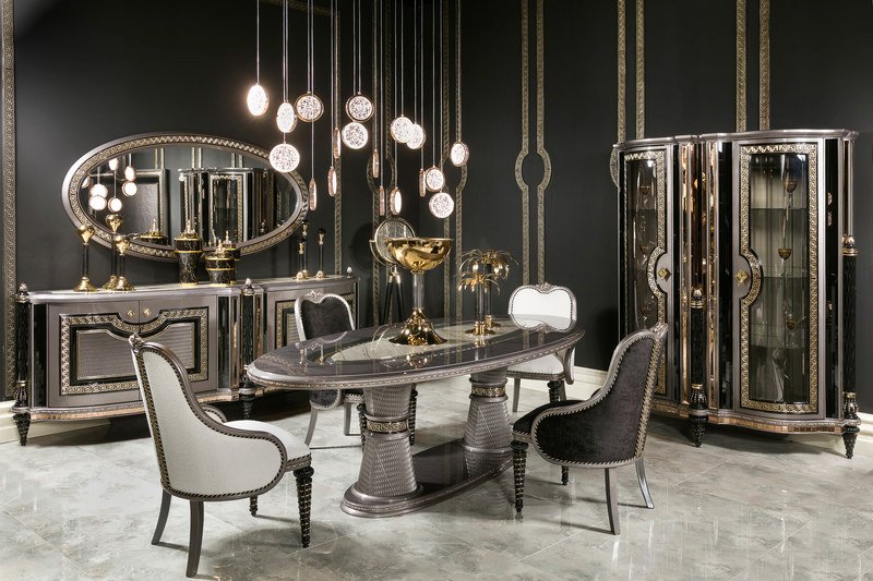 Versace Serisi — Yemek odası genel görünüm