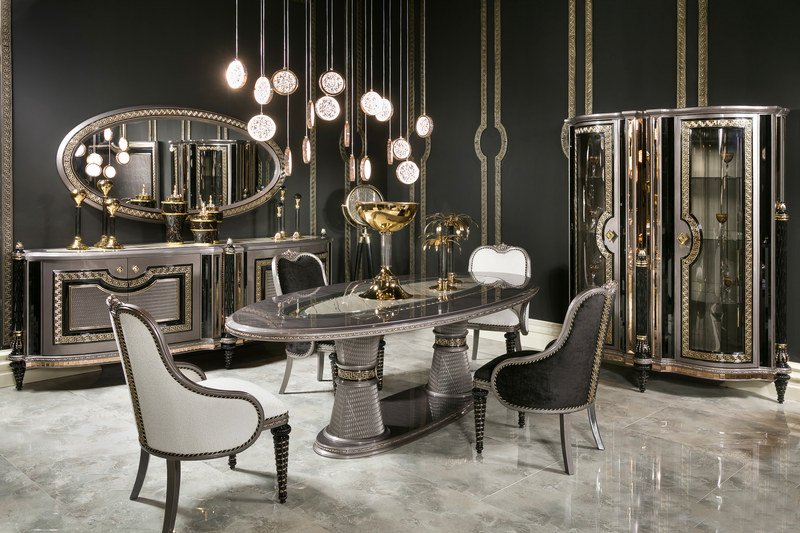 Versace Serisi — Yemek odası genel görünüm